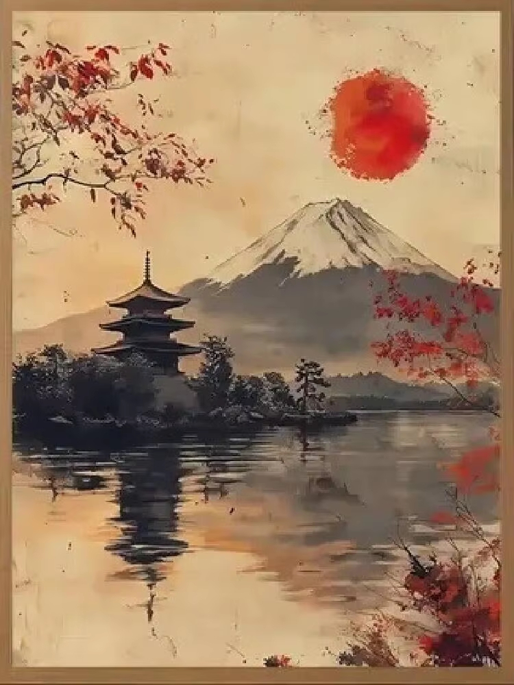 Japanese Lifestyle Game - Картина маслом по номерам в японском