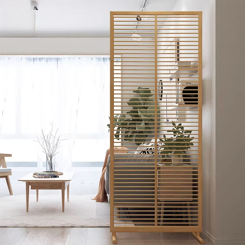 Shoji Screen Divider - Японская перегородка-ширма из бамбука натурального цвета,