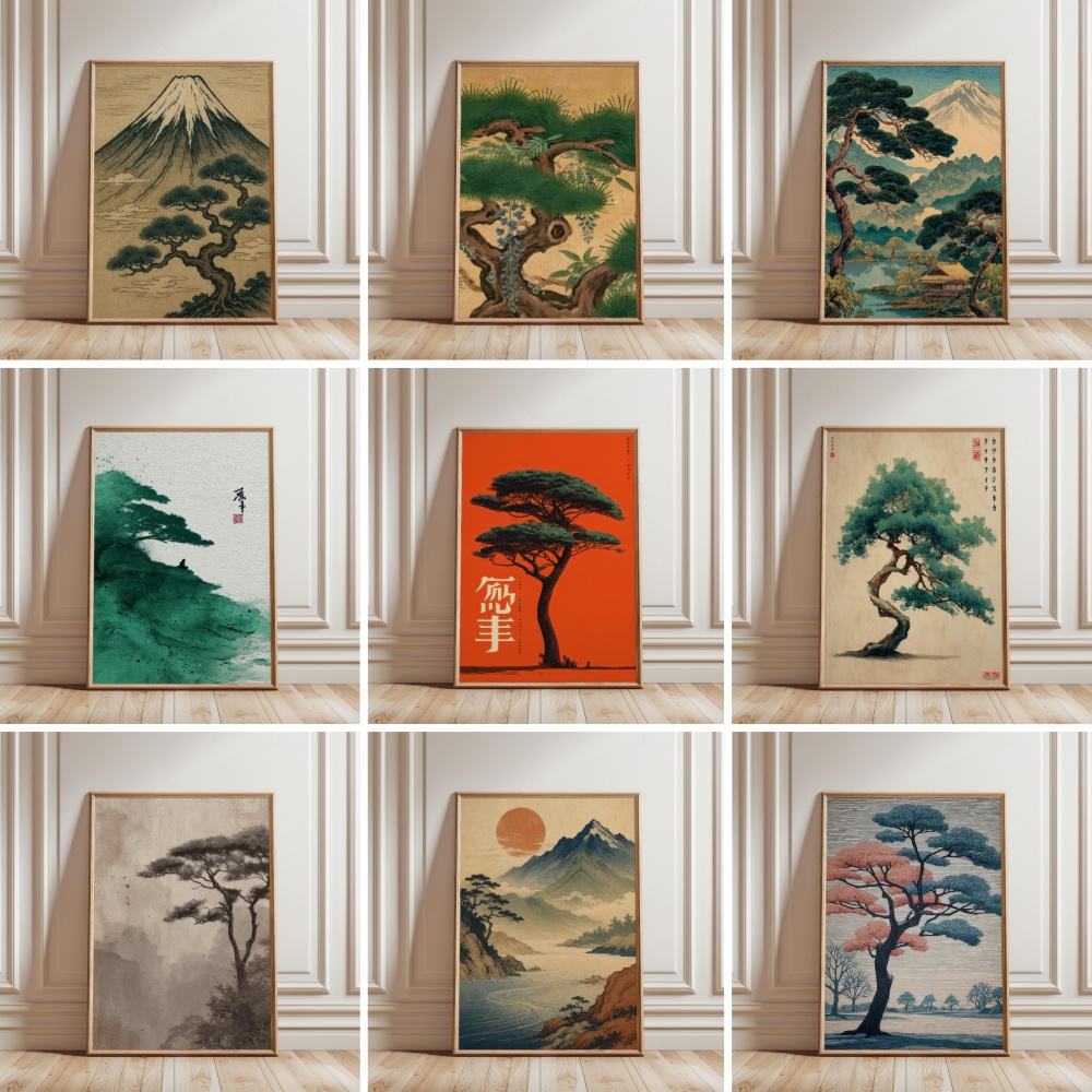 Japanese Zen Lifestyle - Постер с изображением горы Фудзи в
