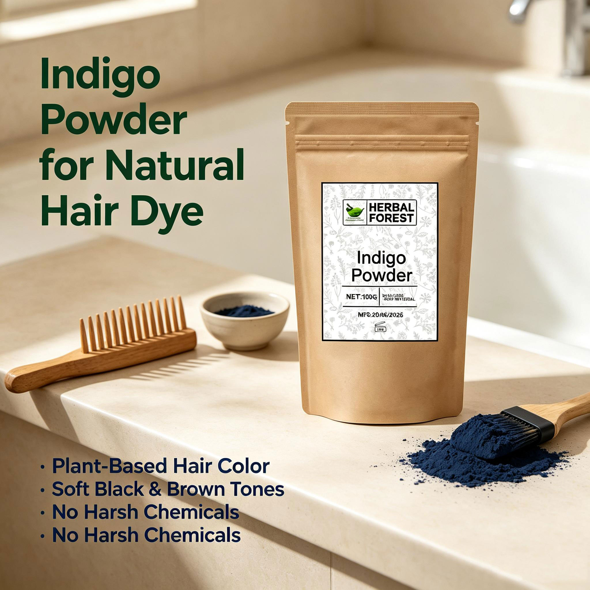 Индийский натуральный растител – обзор и цена Indigo Dye Kit