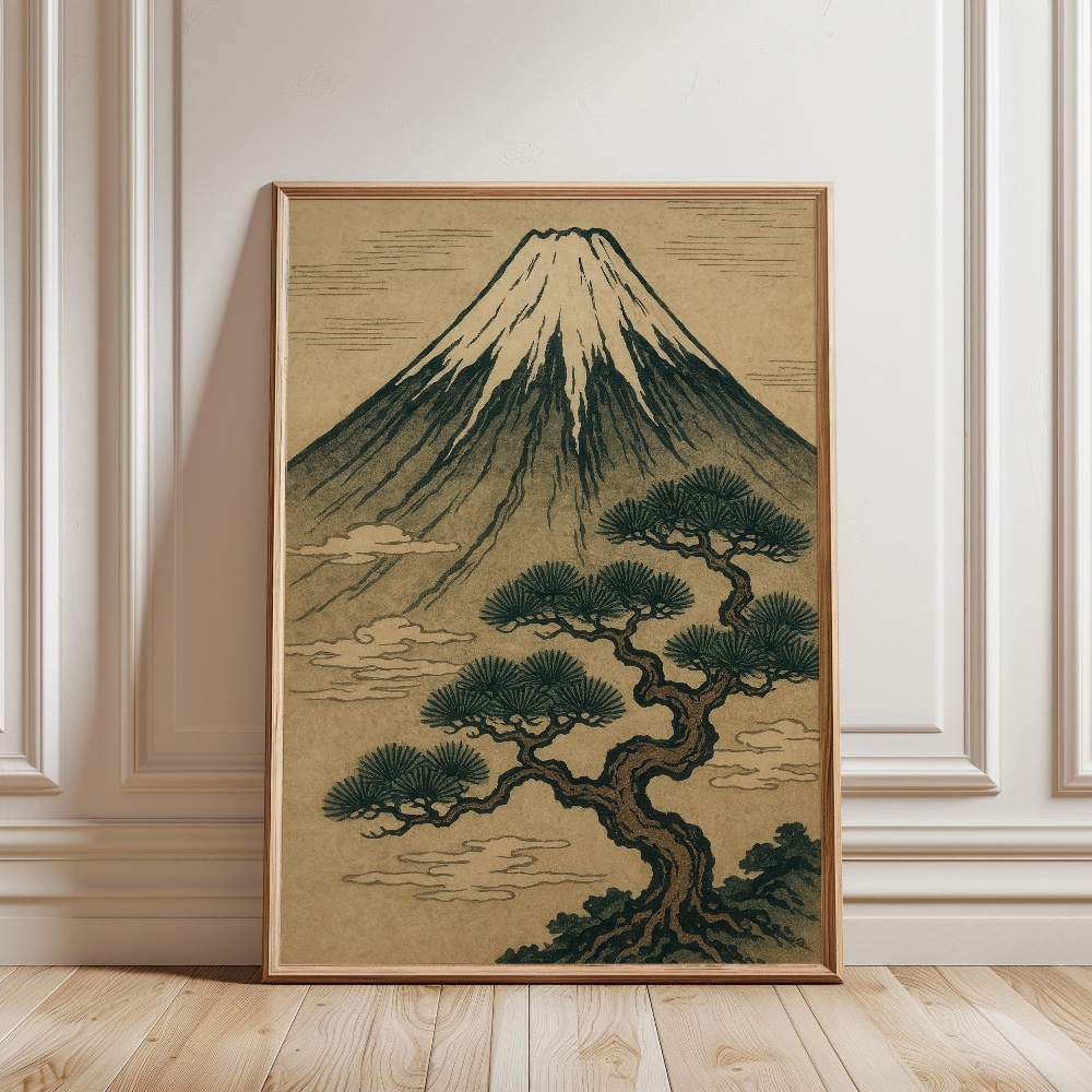 Постер с изображением горы Фуд – обзор и цена Japanese Zen Lifestyle