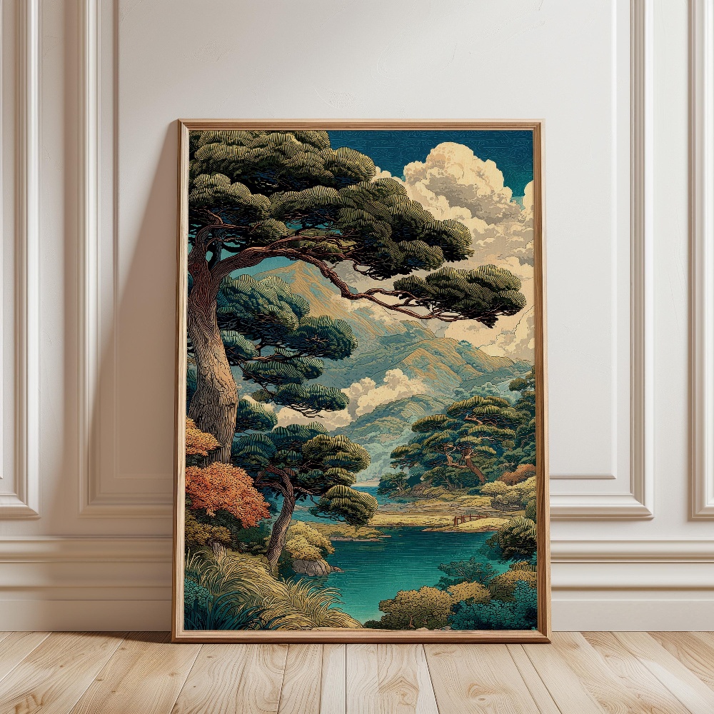 Постер с изображением горы Фуд – обзор и цена Japanese Zen Lifestyle