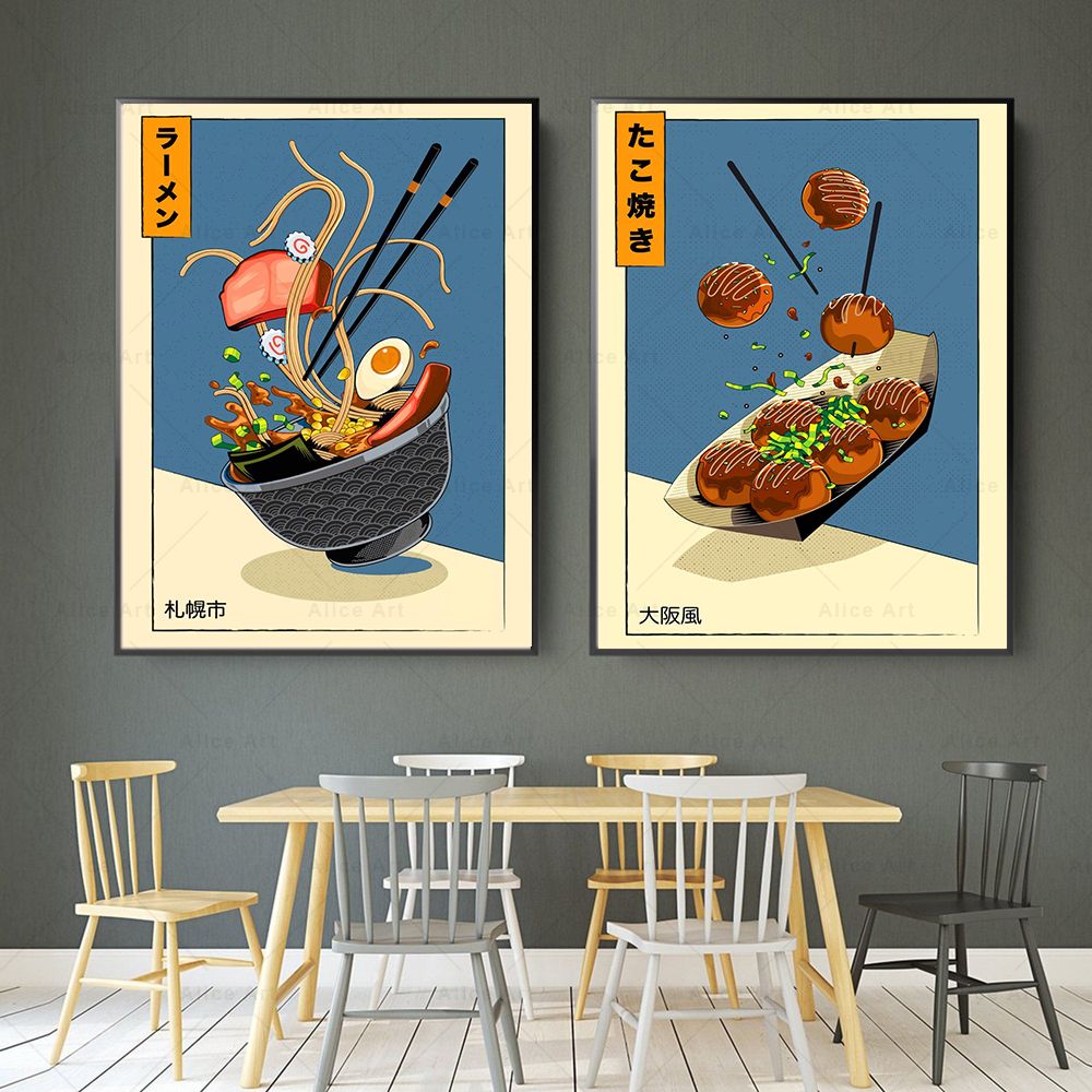 Плакат в японском стиле для ку – обзор и цена Japanese Food Lifestyle